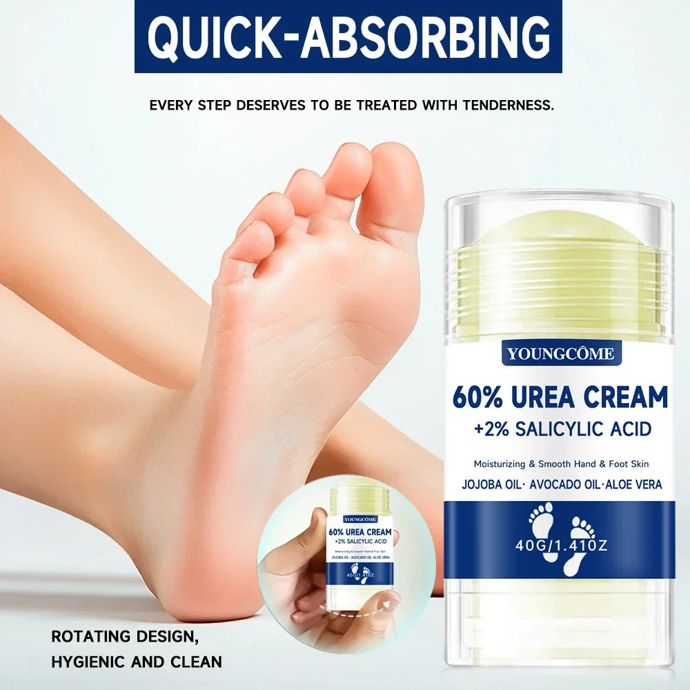 YOUNGCOME 60% Urea Foot & Hand Cream 2pk – Deep Hydration Foot & Hand Cream Qst