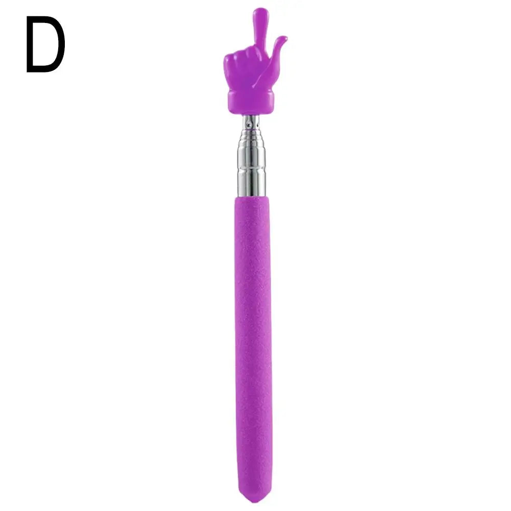 Telescopic Pointer Stick – Extendable Stainless Steel Finger Pointer Telescopic Pointer Stick Qme purple