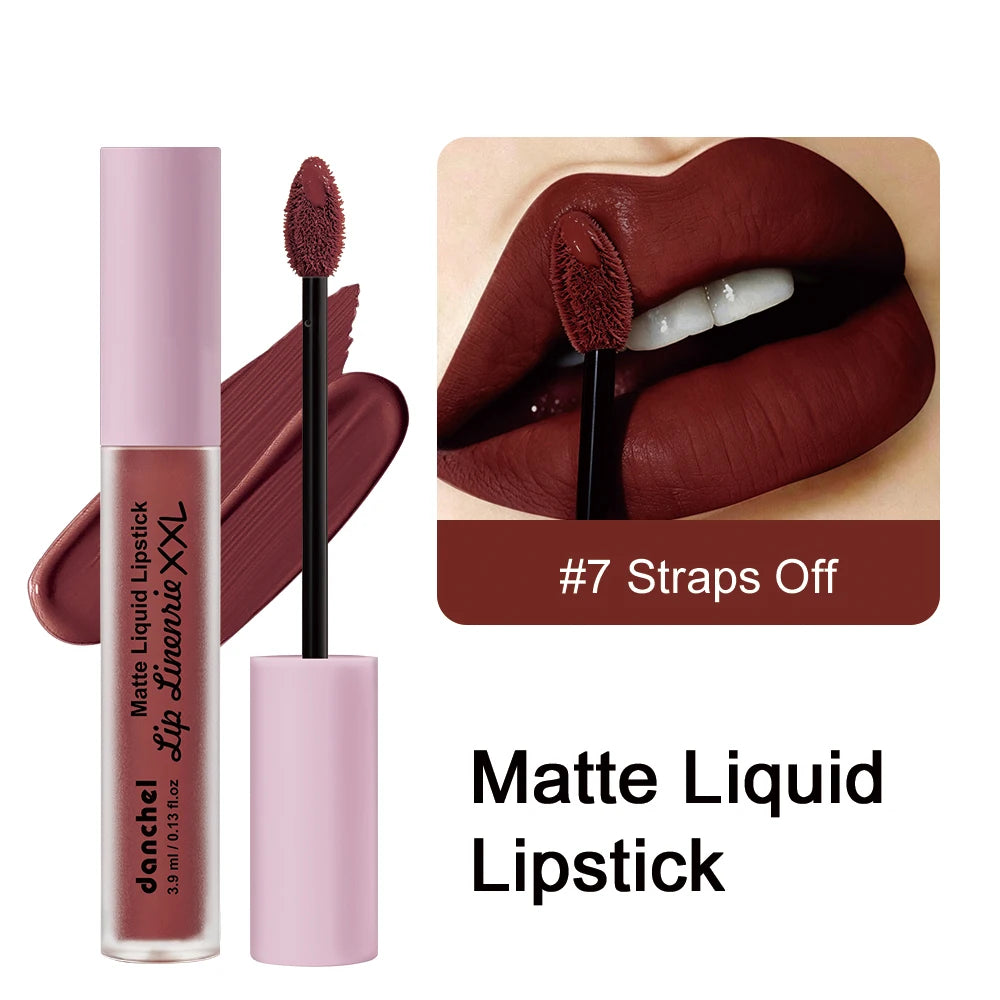 Matte Liquid Lip Gloss 16H Long Wear Transfer-Proof Arrow Tip Matte Liquid Lip Gloss Qst 07