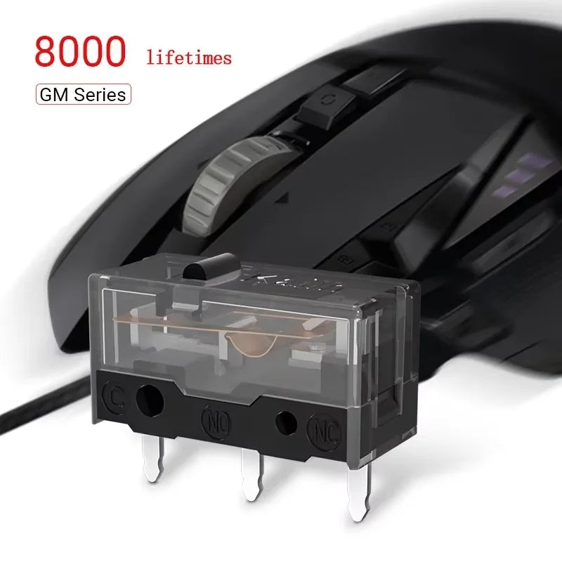 Kailh GM8 Mouse Micro Switch – 24K Gold, 80M Clicks Mouse Micro Switch Qme