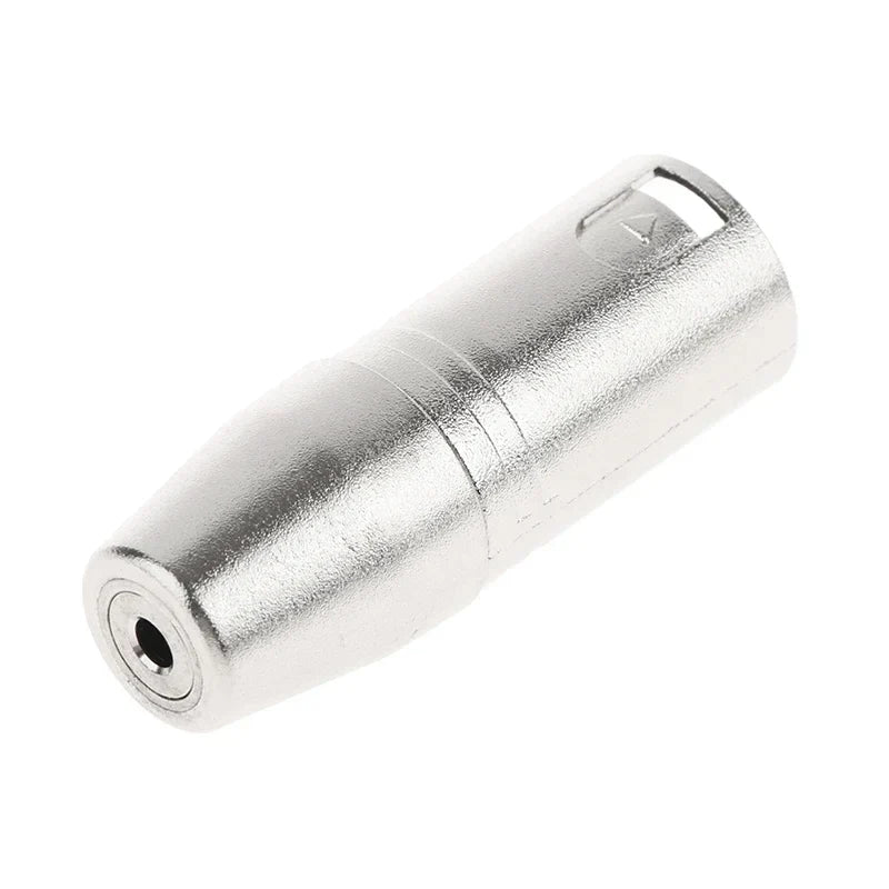 3-Pin XLR to 3.5mm Female Stereo Audio Connector Coupler XLR Audio Adapter Qme