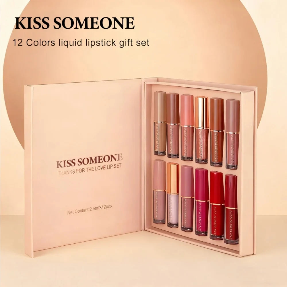 Petansy Matte Liquid Lipstick Set – Waterproof Long-Lasting Lip Gloss Liquid Lipstick Set Qme