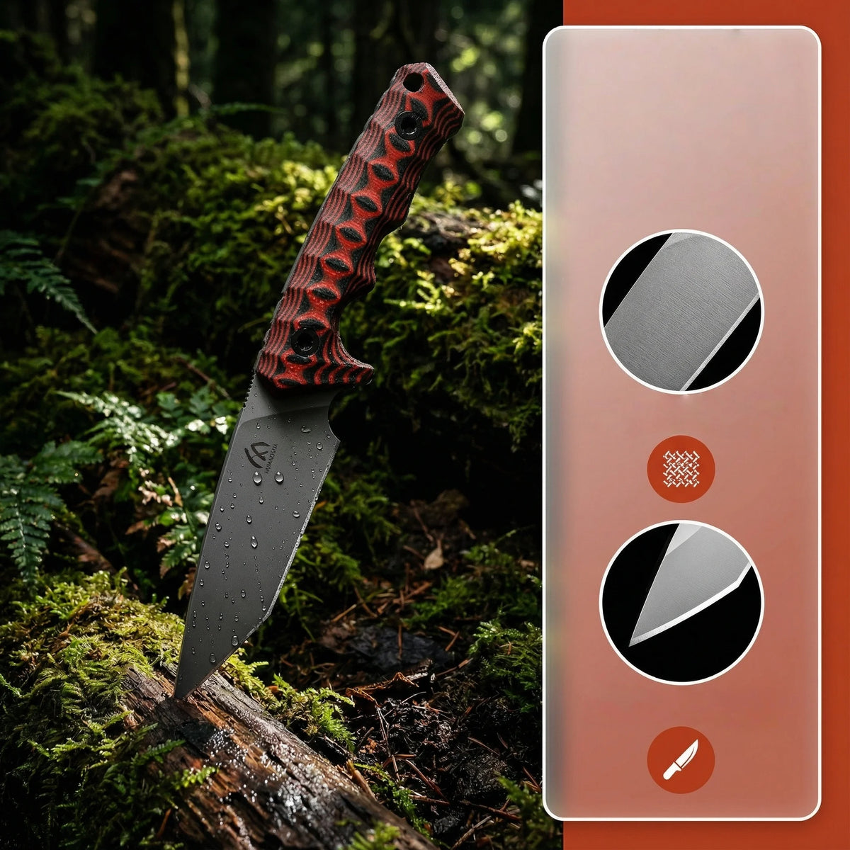 HUANGFU Classic Steel Multi Knife – Outdoor & Home Cutting Tool Outdoor Multi Knife Qst