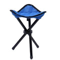 Portable Folding Triangle Stool – Camping, Beach & Fishing Folding Camping Stool Qme Blue