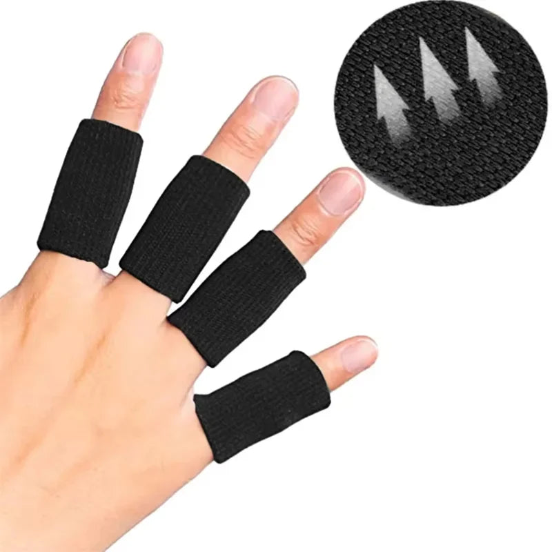 Finger Compression Sleeves – Elastic Breathable Sports Finger Guard Sports Finger Sleeves Qst