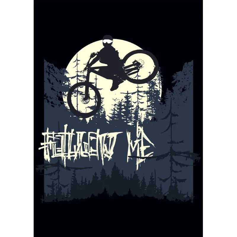 Vintage Mountain Bike Canvas Poster – Sport Wall Art Canvas Wall Art Qst I 20x30cm Unframed