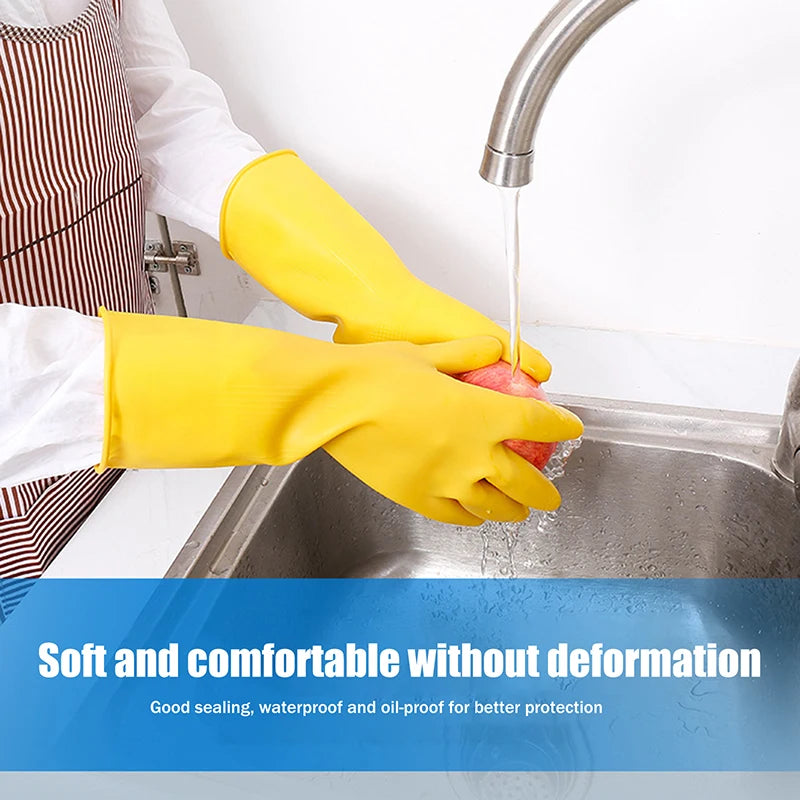 Rubber Household Gloves – Dishwashing, Cleaning & Laundry Household Cleaning Gloves Qst M Q