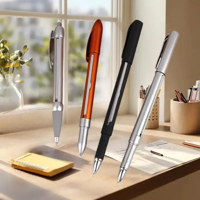 Hidden Pull-Out Note Pen – Secret Paper Writing Tool | 4 Colors Novelty Writing Pen Qme