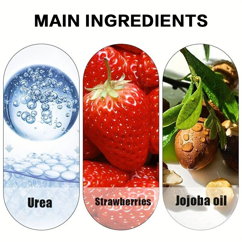 Urea Strawberry Hand & Foot Cream – Hydrating & Exfoliating Hand & Foot Cream Qst