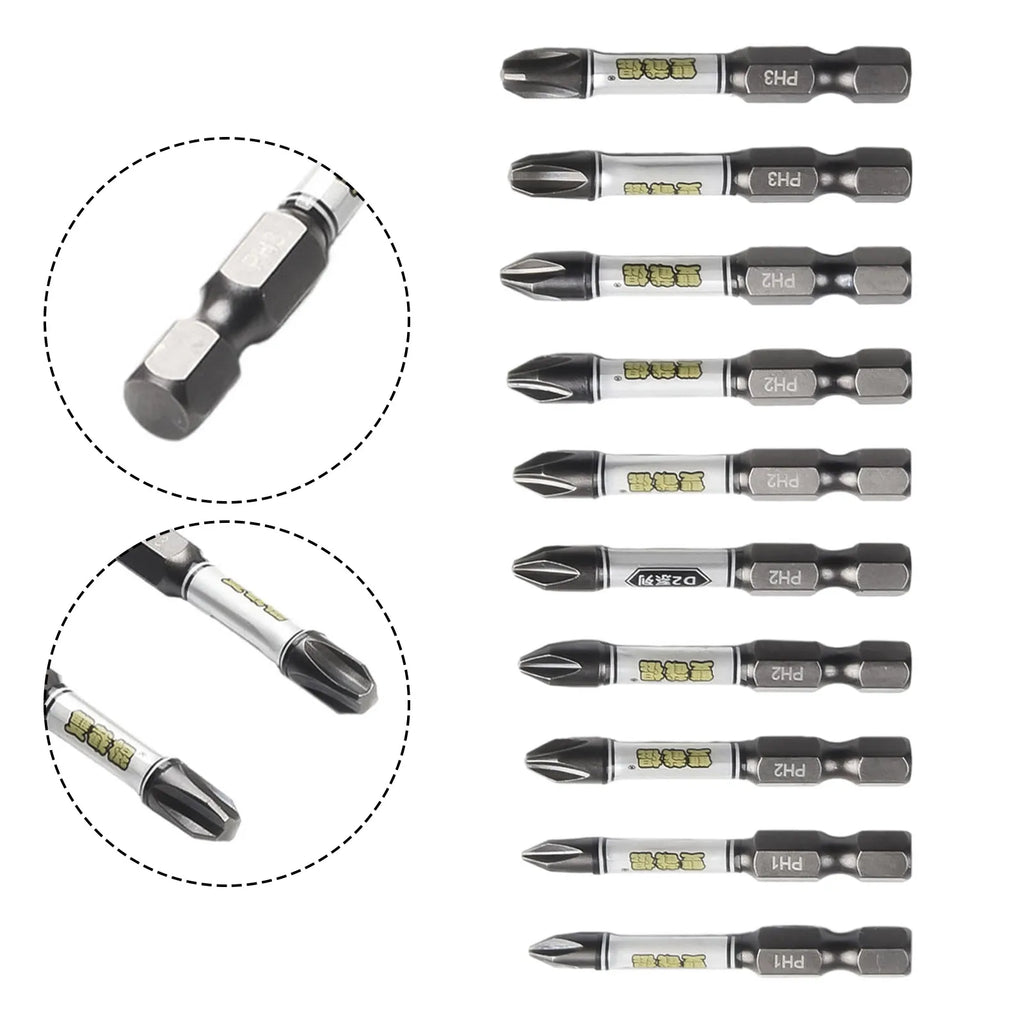 Magnetic Impact Screwdriver Bit Holder 1/4" Hex Shank Screwdriver Bit Holder Qme