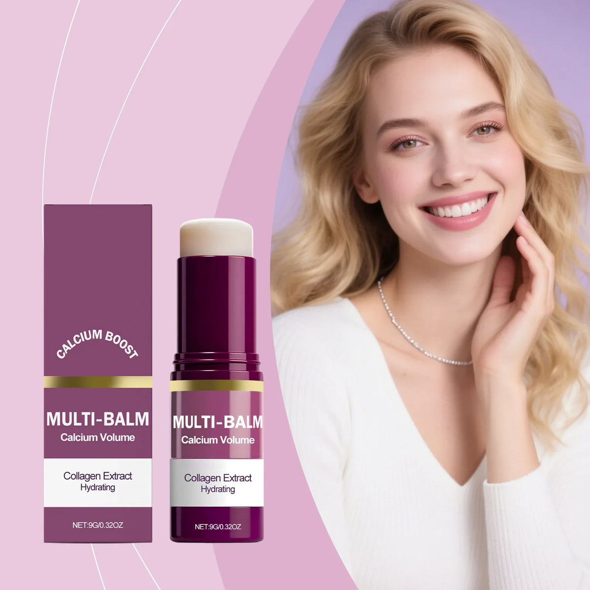 Multi Balm Calcium Collagen Firming Hydrating Skin Stick Firming Balm Stick Qme