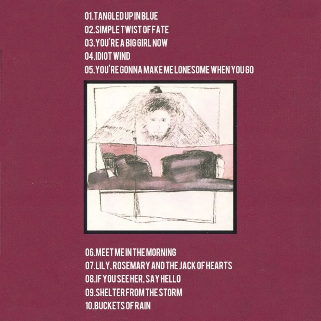 Folk Rock Masterpiece CD – Wine Red Vertical Minimal Cover Music CD Qme