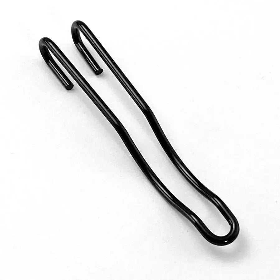 Swayboo 416 Steel Wire Back Clip – Folding Knife DIY Upgrade Knife Clip Accessory Qst black 1 pcs