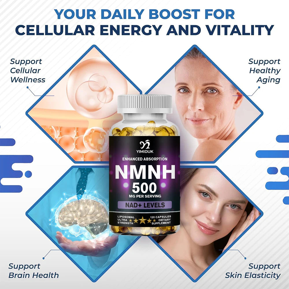 YIMIDUK NMNH 500mg Sublingual NAD+ Booster Supplement NAD+ Supplement Qst