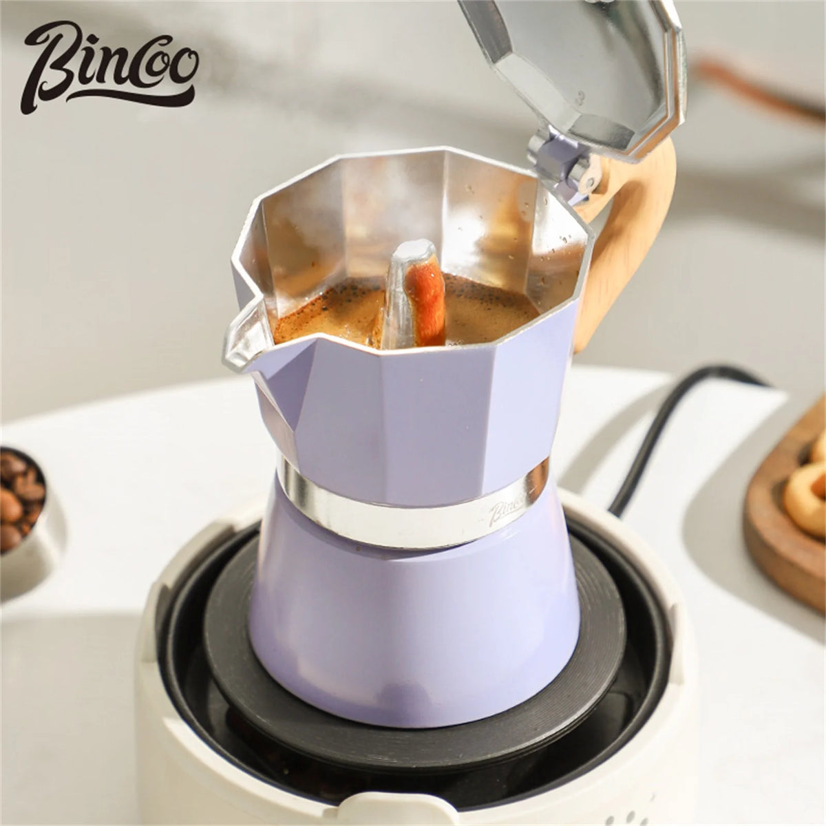Bincoo Classic Aluminum Moka Pot – Italian Stovetop Espresso Maker Stovetop Espresso Maker Qst