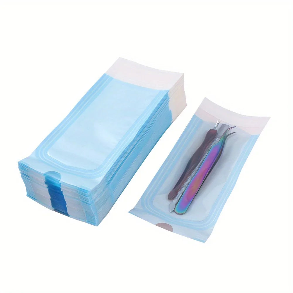 Self-Sealing Nail Art Tool Pouches – 50-Pack Packaging Bags Nail Tool Packaging Qme