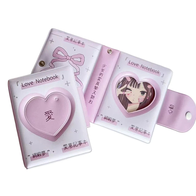 Water-Resistant 3-Inch Photocard Binder – 32-Pocket Heart Holder Photocard Collector Binder Qst Default Title