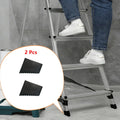2-Step Ladder Rubber Foot Covers – Non-Slip Leg Pads 2 Pack Ladder Foot Covers Qme 2pcs