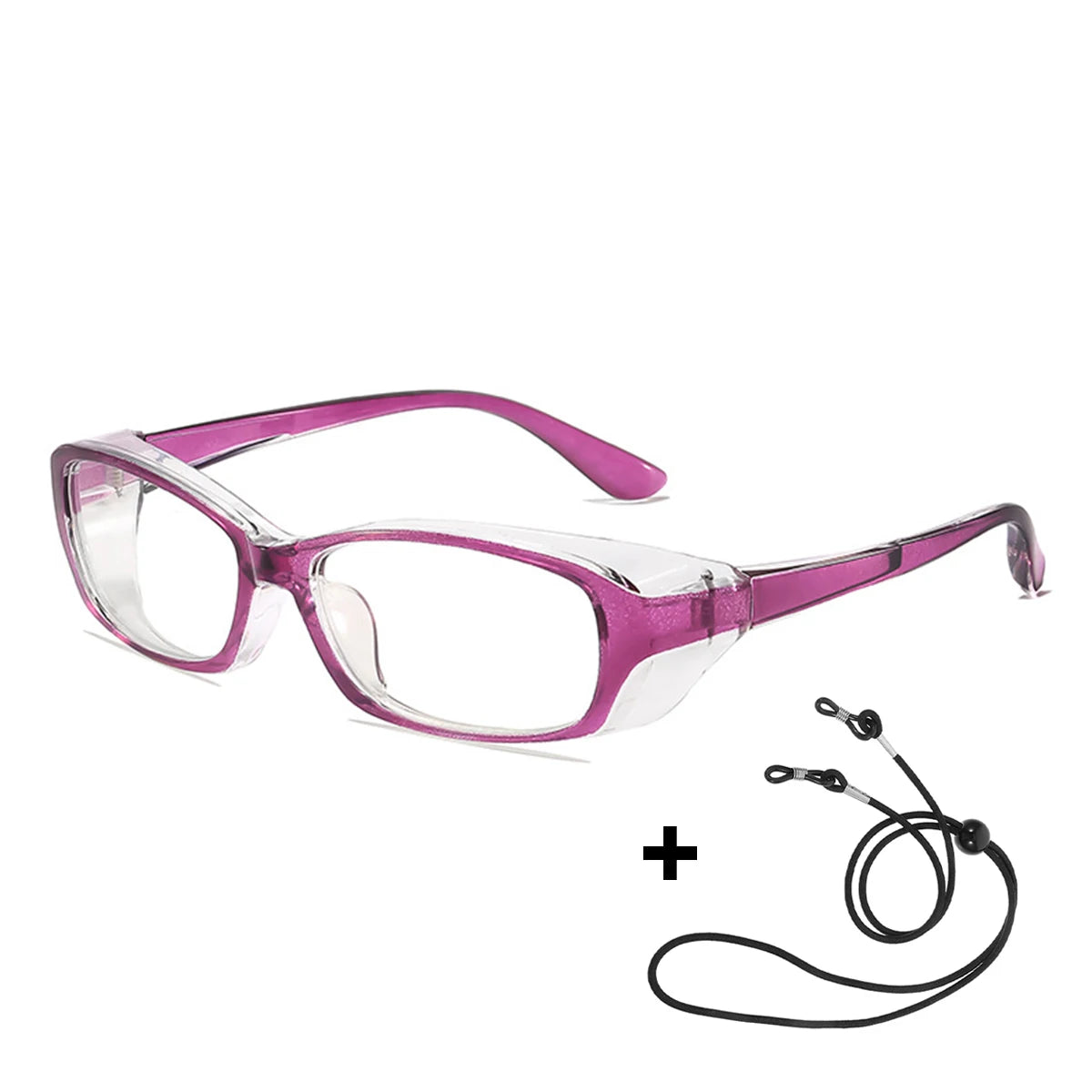 VOPHA Anti-Fog Safety Glasses with Side Shield | HM8 Safety Glasses Qst Purple