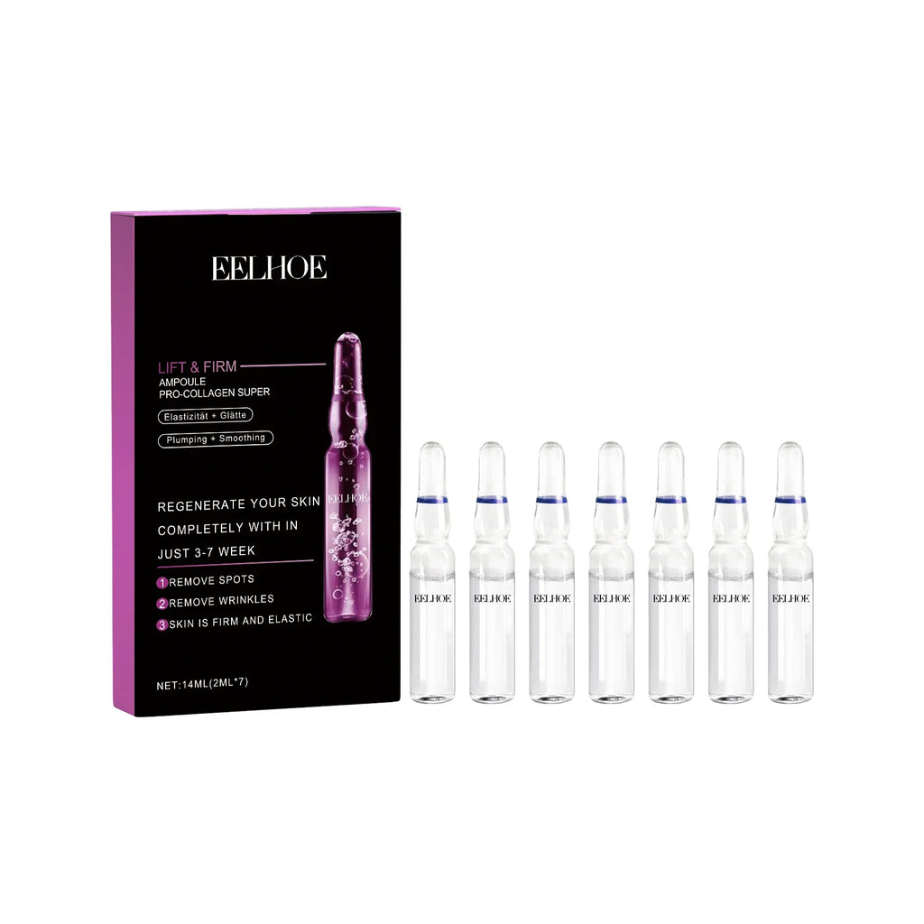 EELHOE Collagen Lifting Serum – Fade Fine Lines & Hydrate Collagen Facial Serum Qme Essence 1 Box