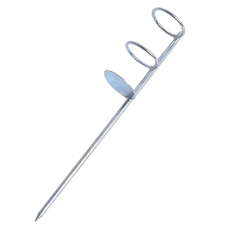 Double Ring Fishing Rod Holder Ground Bank Bracket – Stainless Steel Fishing Rod Holder Qme