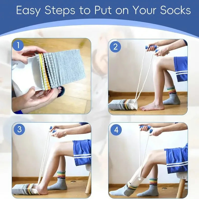 Sock Aid Tool – No-Bend Stocking Helper & Sock Slider Sock Aid Tool Qst