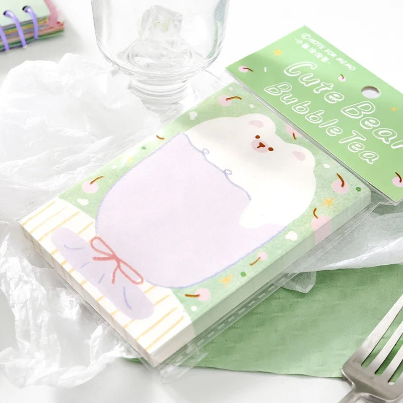 Kawaii Daily Checklist Memo Pad – 80 Sheets Cartoon Stationery Memo Notepad Qme