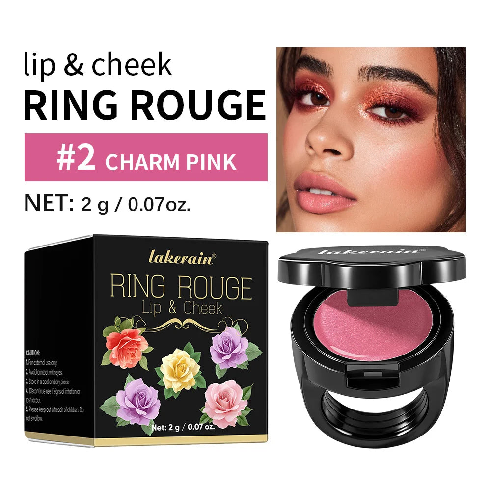 Lakerain Flower Lipstick – Tinted Moisturizing Blush Lip & Cheek Tinted Lip Blush Stick Qst 02
