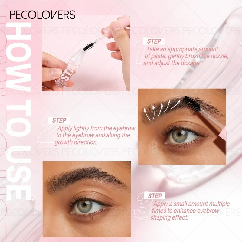 Qme Stereoscopic Eyebrow Gel – Wild Brow Sculpting Liquid Eyebrow Sculpting Gel Qme