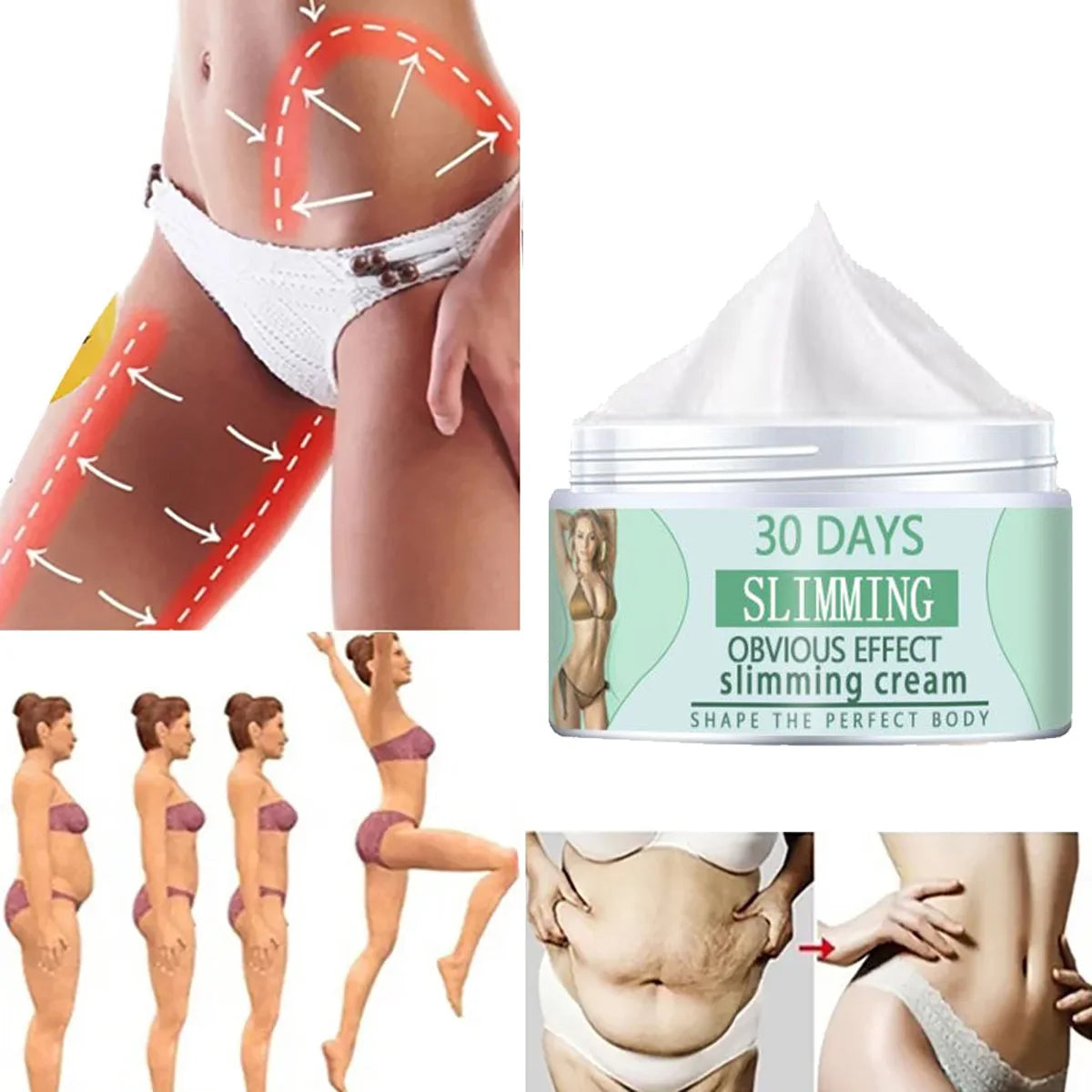 TRSTAY Body Firming Massage Cream – Cocoa Butter & Caffeine Body Firming Cream Qst 5g