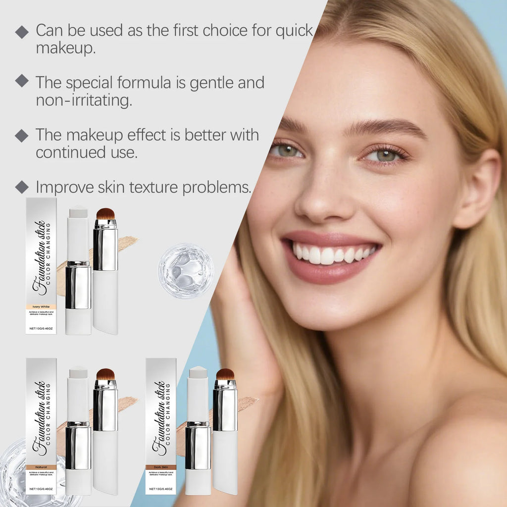 Korean 2-in-1 Color Changing Foundation & Concealer Stick Foundation Concealer Stick Qst
