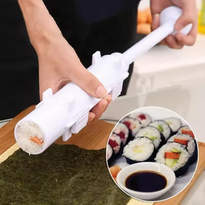 DIY Cylinder Sushi Bazooka Mold – Easy Rice Roll Maker Tool Sushi Mold Tool Qst