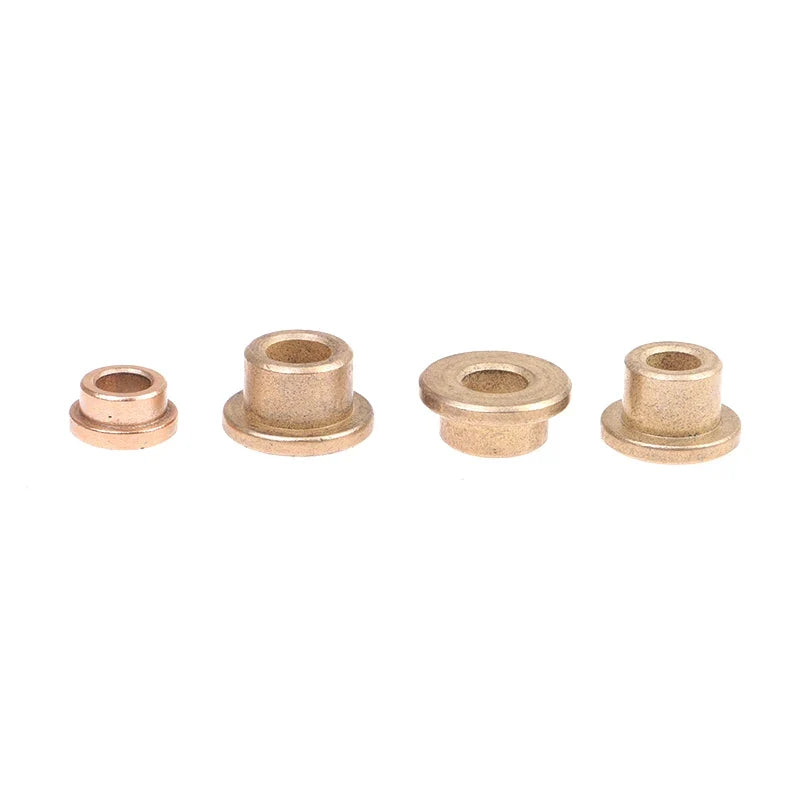 Flanged Self-Lubricating Copper Bushing | Powder Metallurgy 5pk Sleeve Bearing Bushing Qme