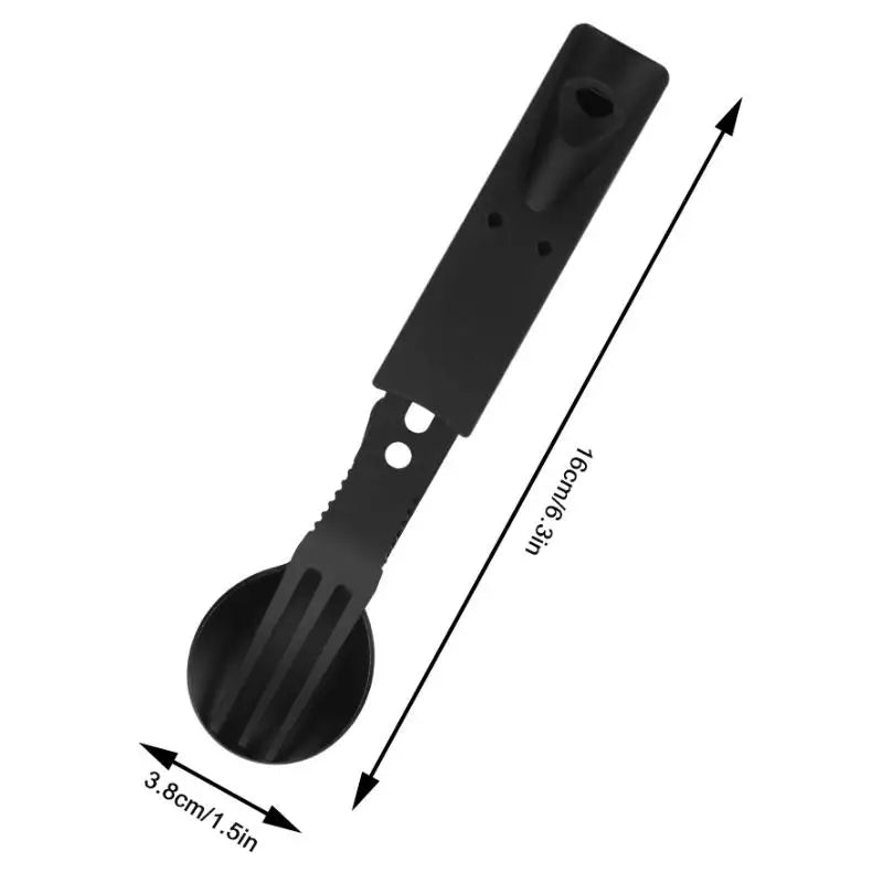 Multifunctional Camping Cutlery Set – Stainless Steel Spoon Fork Camping Cutlery Set Qme
