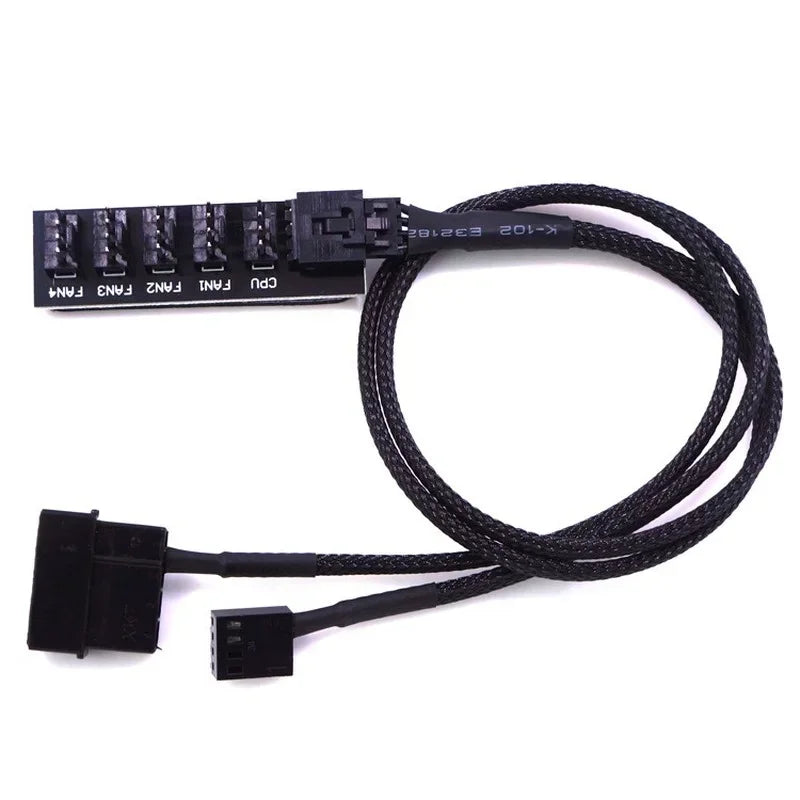 8-Port 4-Pin PWM Fan Hub Splitter Regulator 12V CPU PWM Fan Hub Qme