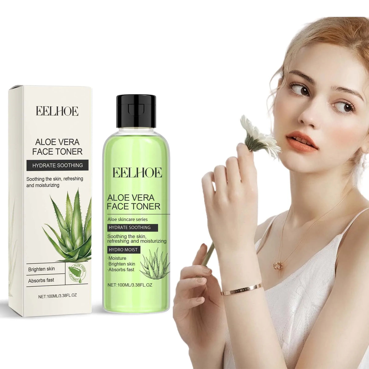 Aloe Vera Facial Toner – Hydrating Oil Control Tonic 100ml Facial Toner Qme