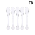 Plastic Cosmetic Spatulas – 5pc Precision Scoop Tools | Qme Cosmetic Spatula Set Qme Transparent