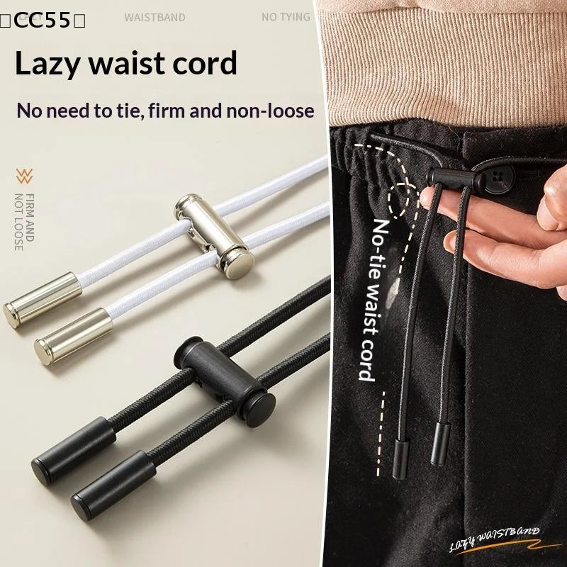 140cm Elastic Drawstring Set – Waistband Cord & Lock Stopper Sewing Elastic Band Qst