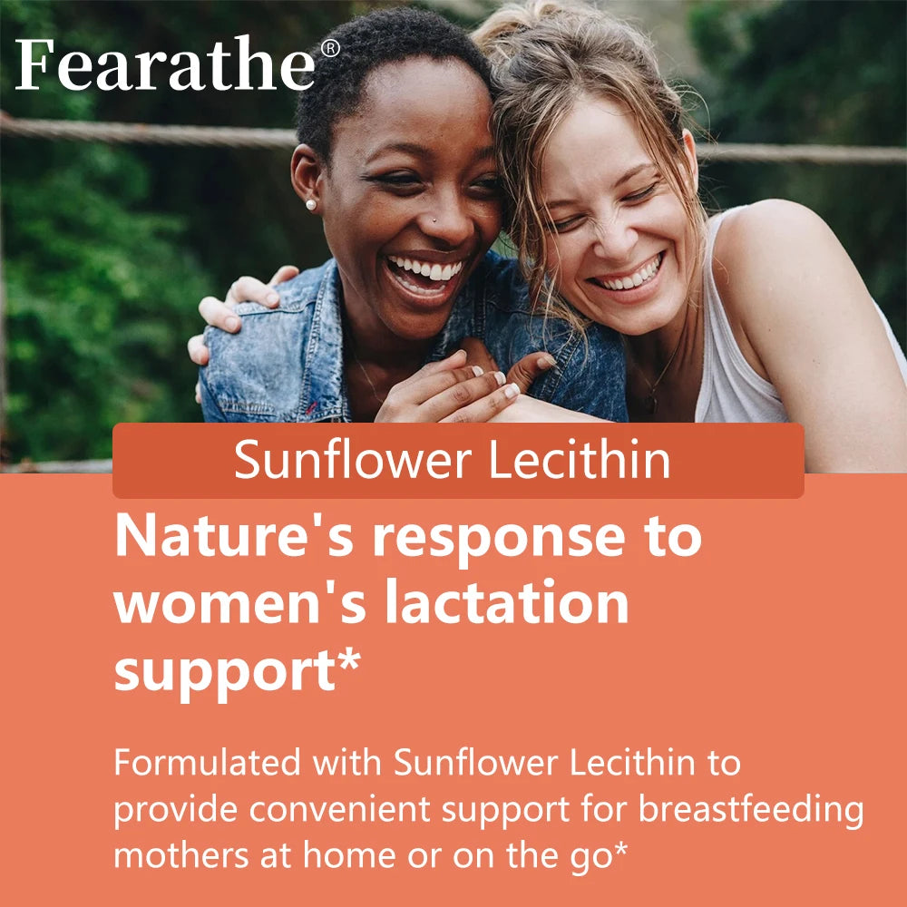 Sunflower Lecithin 1200mg – Non-GMO Lactation Support Capsules Lecithin Supplement Qst