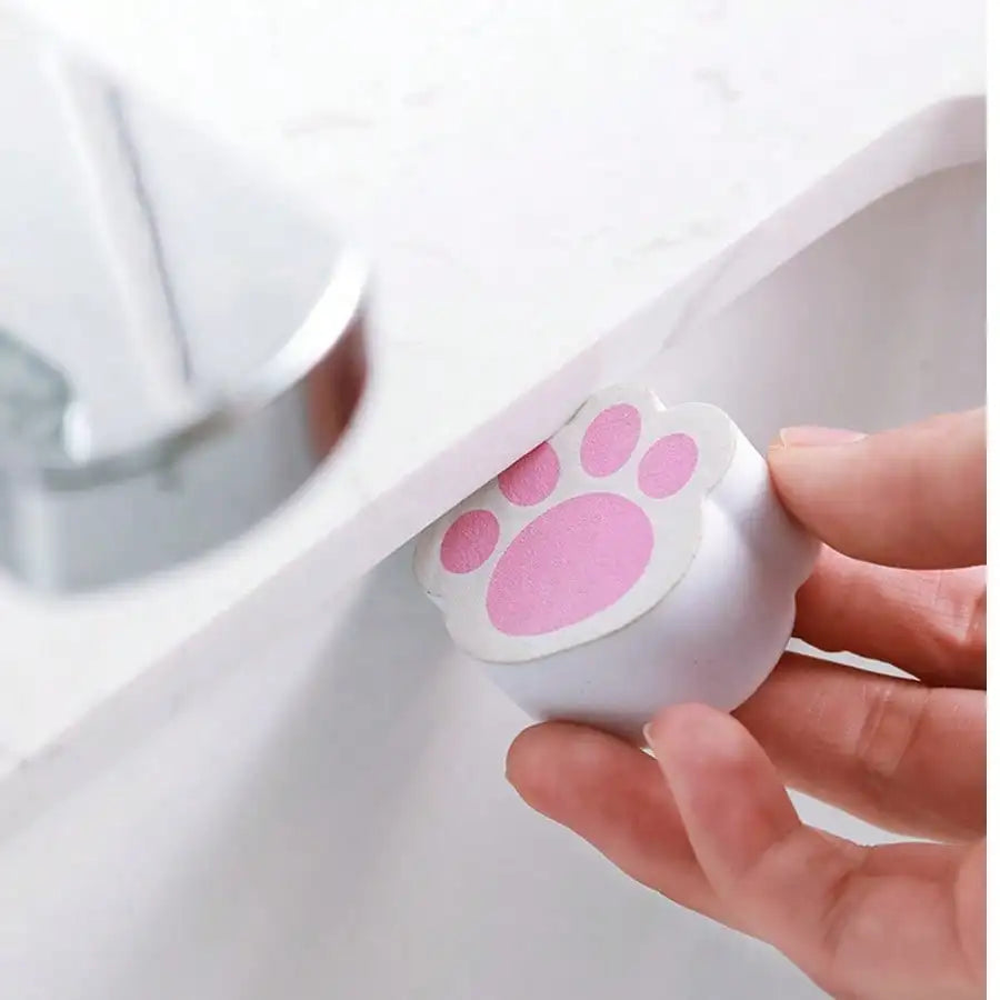 Pink Cat Claw Abrasive Cleaning Pad – Sink, Tub & Mirror Abrasive Cleaning Pad Qme 1pc