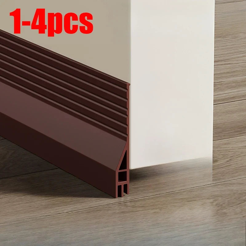 Door Bottom Seal Strip 1M Self-Adhesive Weather Stripping TPE Door Weather Stripping Qme