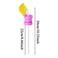 Kids Leak-Proof Water Bottle Topper – Universal Drinking Cap Water Bottle Topper Qme Pink