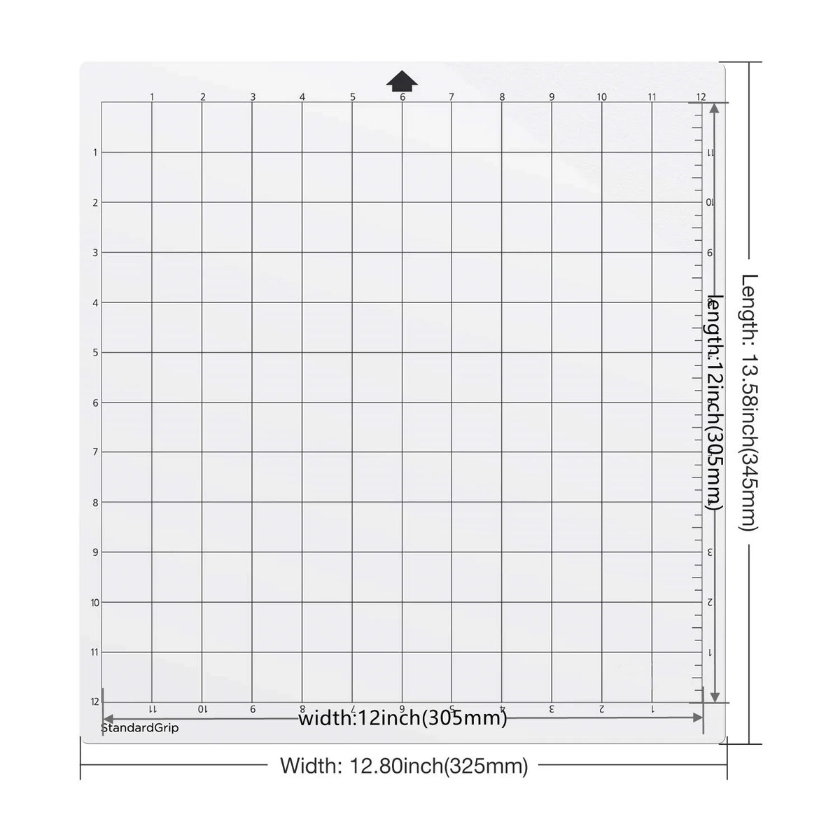 3-Pack StandardGrip Cutting Mats Silhouette Cameo 12x12in Craft Cutting Mat Qme