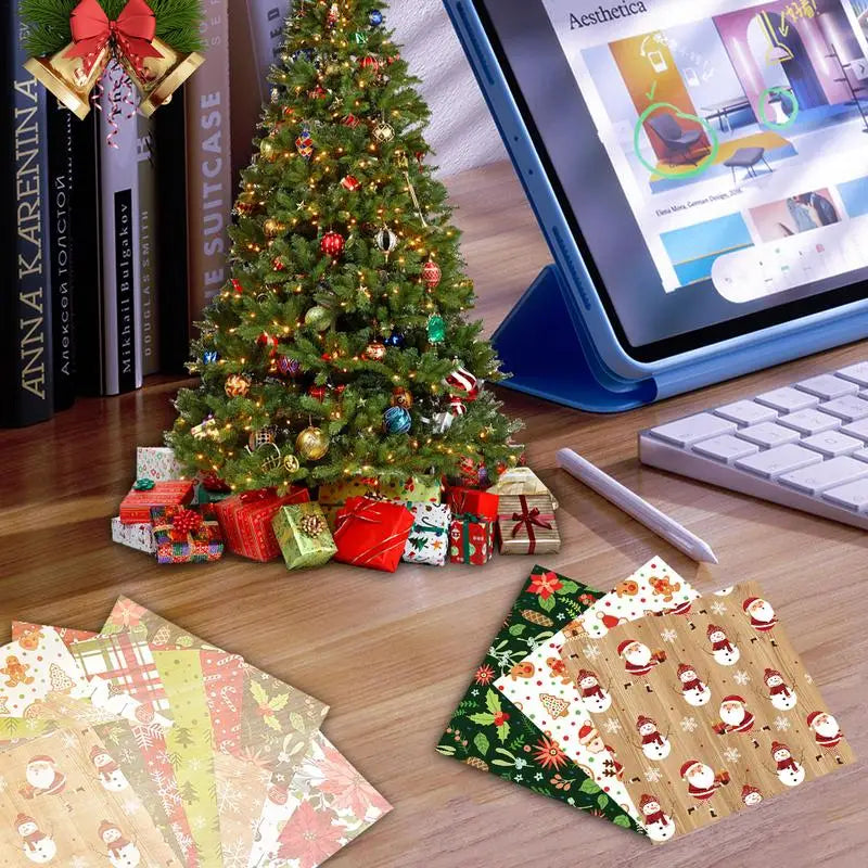 Christmas Vintage Scrapbooking Paper – 12 Festive DIY Patterns Scrapbooking Paper Qme