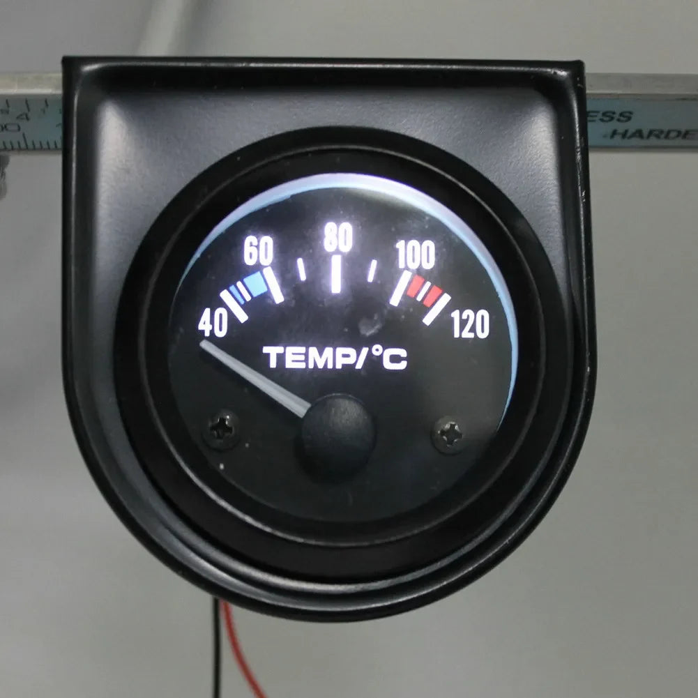 Car Water Temperature Gauge 40–120°C LED 52mm | Qme Car Temperature Gauge Qme