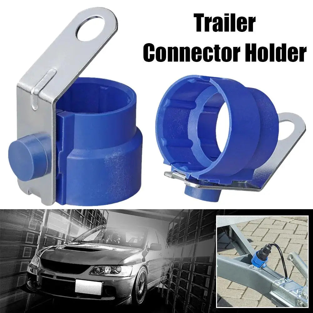 Trailer Plug Holder & Cover – 7 & 13 Pin Connector Bracket Trailer Plug Holder Qme