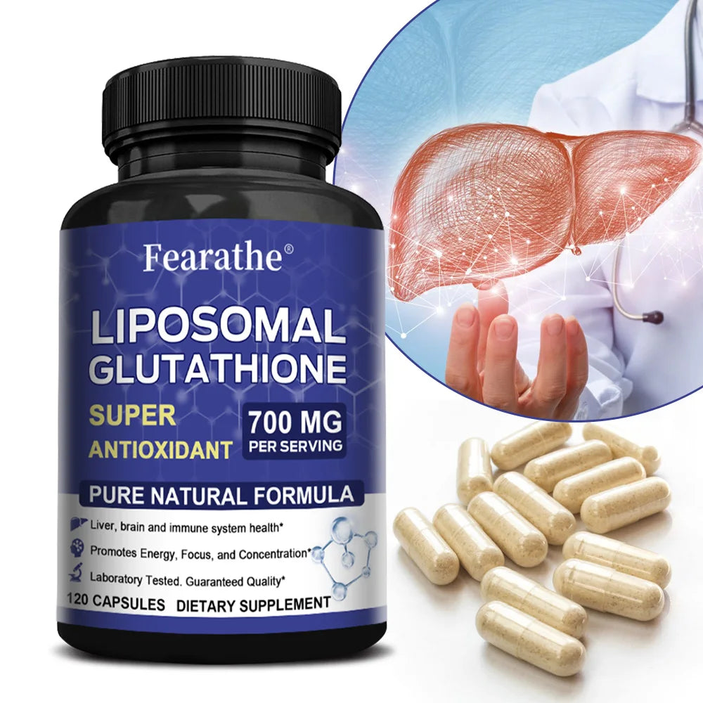 Liposomal Glutathione 700mg – Max Absorption Antioxidant Capsules Antioxidant Supplement Qst