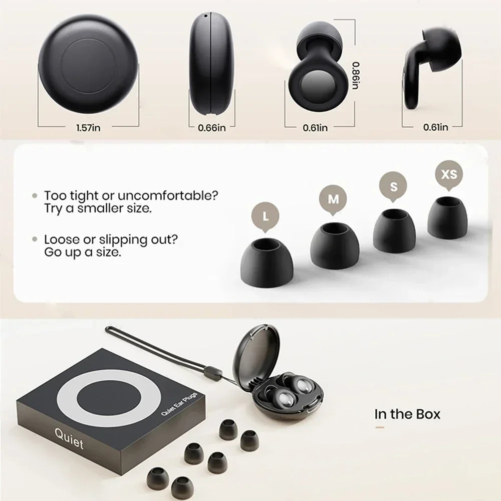 Soft Reusable Ear Plugs – Noise Reduction for Sleep & Travel Foam Ear Plugs Qme