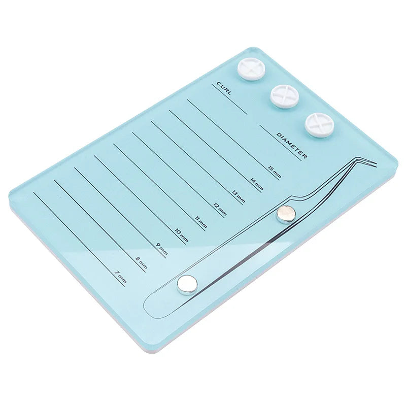 Magnetic Eyelash Glue Pallet Holder – Acrylic Suction Board Eyelash Tool Holder Qme