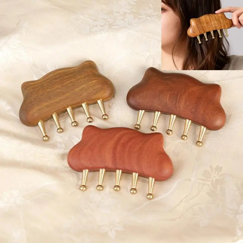 Portable Brass Gua Sha Tool – Meridian & Lymphatic Massage Gua Sha Massage Tool Qme